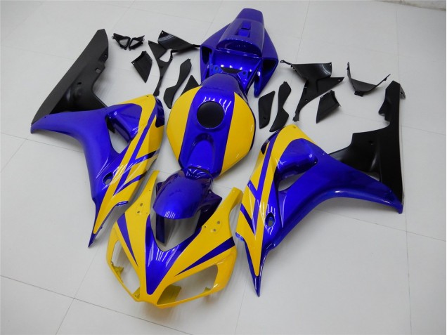 Amarillo Azul Carenado Moto Honda CBR 1000 RR 06-07 Amarillo Azul Carenado Moto Honda CBR 1000 RR 06-07