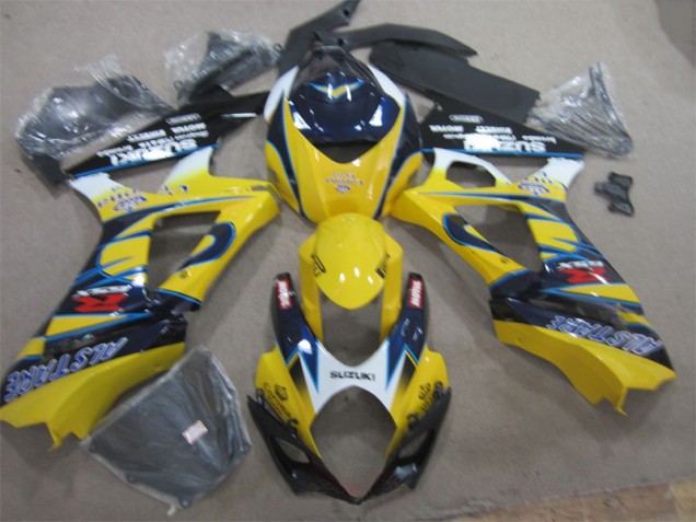 Amarillo Azul Carenado Moto Suzuki GSXR 1000 K7 07-08 Amarillo Azul Carenado Moto Suzuki GSXR 1000 K7 07-08