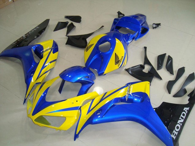 Amarillo Azul Negro Carenado Moto Honda CBR 1000 RR 06-07 Amarillo Azul Negro Carenado Moto Honda CBR 1000 RR 06-07