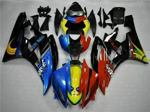 Amarillo Azul Rojo Carenado Moto Yamaha R6 06-07 Amarillo Azul Rojo Carenado Moto Yamaha R6 06-07