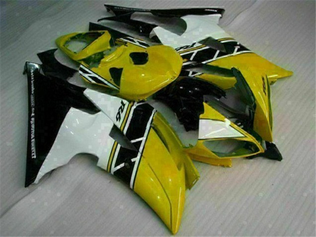 Amarillo Blanco Carenado Moto Yamaha R6 08-16 Amarillo Blanco Carenado Moto Yamaha R6 08-16