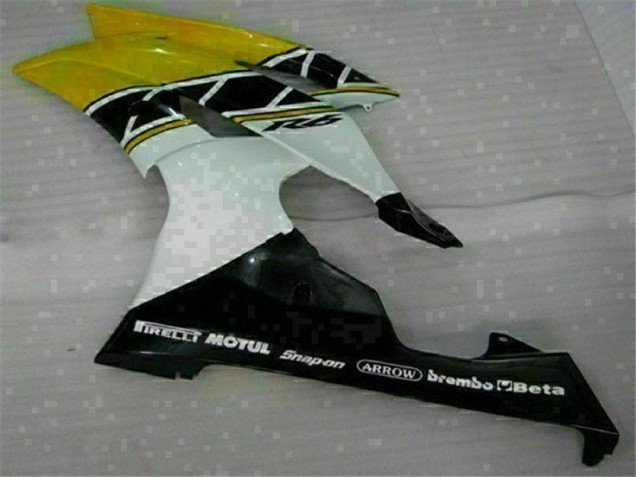 Amarillo Blanco Carenado Moto Yamaha R6 08-16 Amarillo Blanco Carenado Moto Yamaha R6 08-16