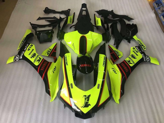 Amarillo Dragon Calcomanías Carenado Moto Yamaha R1 15-19 Amarillo Dragon Calcomanías Carenado Moto Yamaha R1 15-19