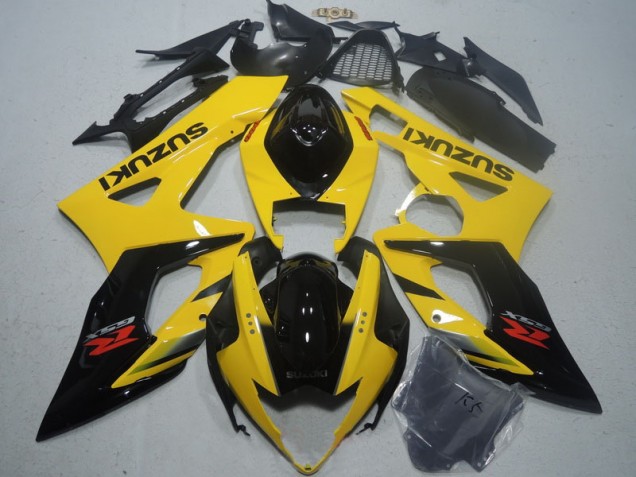 Amarillo Negro Carenado Moto Suzuki GSXR 1000 K5 05-06 Amarillo Negro Carenado Moto Suzuki GSXR 1000 K5 05-06