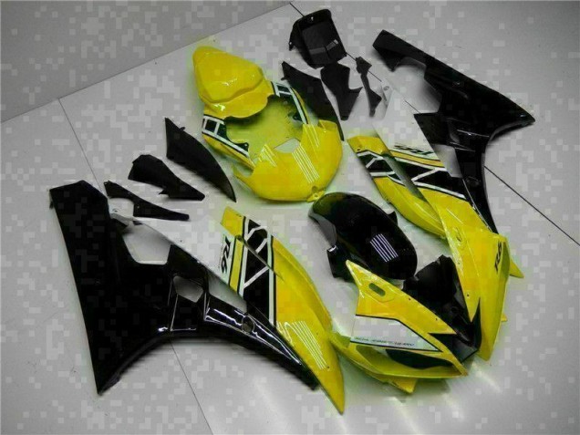 Amarillo Negro Kit Carenado Moto Yamaha R6 06-07