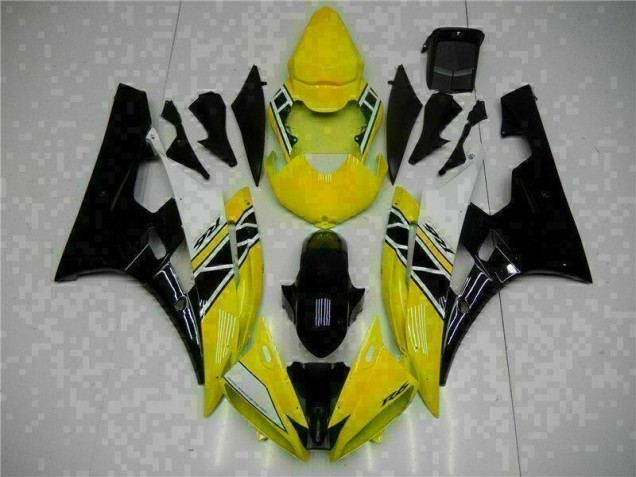 Amarillo Negro Kit Carenado Moto Yamaha R6 06-07