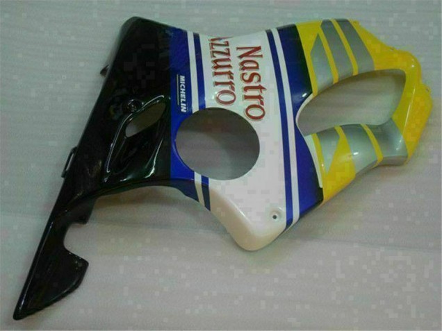 Amarillo Plata Nastro Azzurro Carenado Moto Honda CBR 600 F4i 01-03 Amarillo Plata Nastro Azzurro Carenado Moto Honda CBR 600 F4i 01-03
