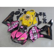 Amarillo Rosa Rossi Carenado Moto Honda CBR 600 RR 13-21