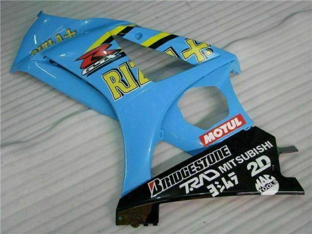 Azul ABS Moto Plástico Suzuki GSXR 1000 K7 07-08