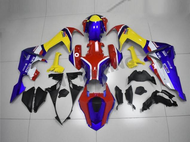 Azul Amarillo Rojo Carenado Moto Honda CBR 1000 RR 17-23 Azul Amarillo Rojo Carenado Moto Honda CBR 1000 RR 17-23