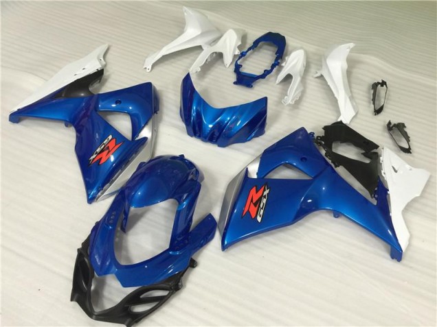 Azul Blanco ABS Kits Carenado Moto Suzuki GSXR 1000 K9 09-16