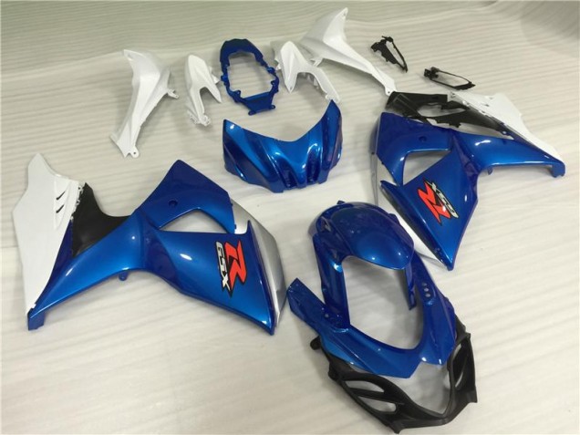 Azul Blanco ABS Kits Carenado Moto Suzuki GSXR 1000 K9 09-16