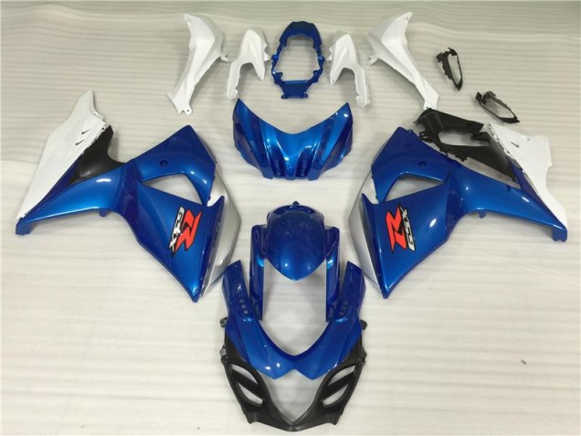 Azul Blanco ABS Kits Carenado Moto Suzuki GSXR 1000 K9 09-16