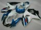 Azul Blanco ABS Moto Plástica Suzuki GSXR 1000 K9 09-16 Azul Blanco ABS Moto Plástica Suzuki GSXR 1000 K9 09-16