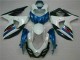 Azul Blanco ABS Moto Plástica Suzuki GSXR 1000 K9 09-16 Azul Blanco ABS Moto Plástica Suzuki GSXR 1000 K9 09-16