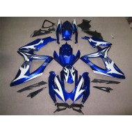 Azul Blanco Carenado Moto Suzuki GSXR 600 K8 08-10