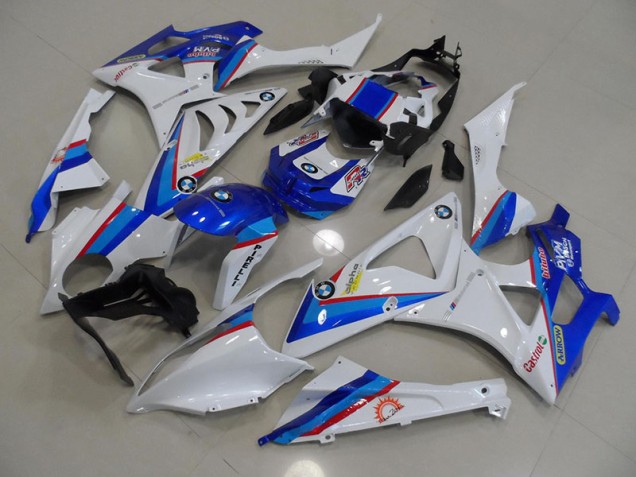 Azul Blanco Carrocería Motocicletas BMW S1000RR 09-14 Azul Blanco Carrocería Motocicletas BMW S1000RR 09-14