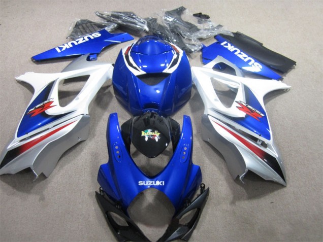 Azul Blanco Carrocería Motocicletas Suzuki GSXR 1000 K7 07-08 Azul Blanco Carrocería Motocicletas Suzuki GSXR 1000 K7 07-08
