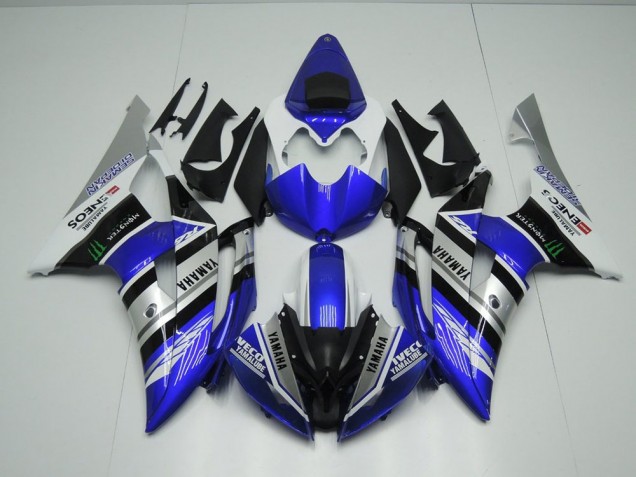Azul Blanco ENEOS Monster Carenado Moto Yamaha R6 08-16 Azul Blanco ENEOS Monster Carenado Moto Yamaha R6 08-16