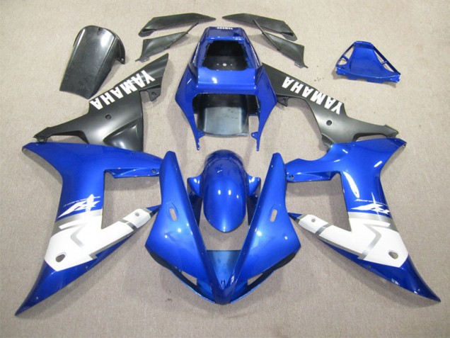 Azul Blanco Inyección Kits Carenado Moto Yamaha R1 02-03 Azul Blanco Inyección Kits Carenado Moto Yamaha R1 02-03