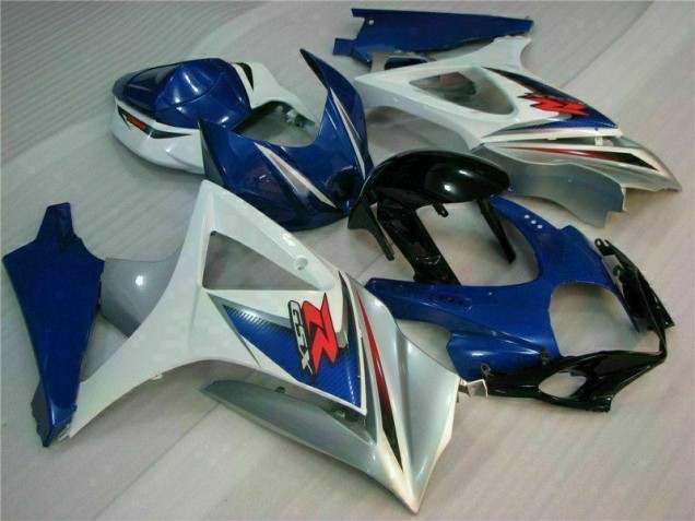 Azul Blanco Kit Carenado ABS Completo Suzuki GSXR 1000 K7 07-08 Azul Blanco Kit Carenado ABS Completo Suzuki GSXR 1000 K7 07-08