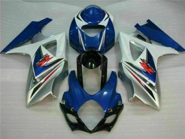 Azul Blanco Kit Carenado ABS Completo Suzuki GSXR 1000 K7 07-08 Azul Blanco Kit Carenado ABS Completo Suzuki GSXR 1000 K7 07-08