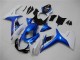 Azul Blanco Kit Completo Carenado Moto Suzuki GSXR 600 / 750 K11 11-21 Azul Blanco Kit Completo Carenado Moto Suzuki GSXR 600 / 750 K11 11-21