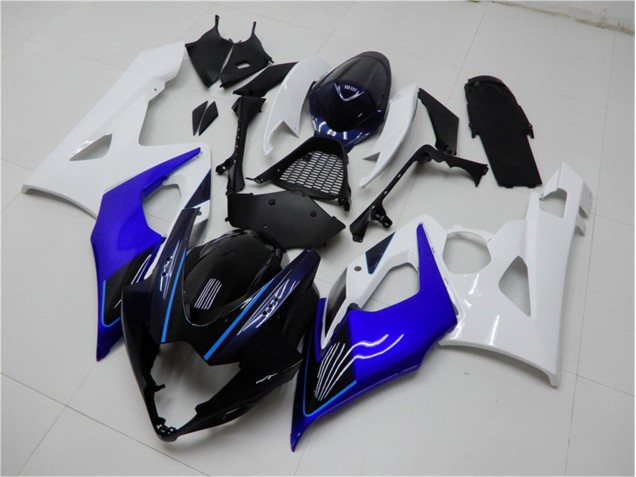 Azul Blanco Kits ABS Carenado Motocicleta Suzuki GSXR 1000 K5 05-06 Azul Blanco Kits ABS Carenado Motocicleta Suzuki GSXR 1000 K5 05-06