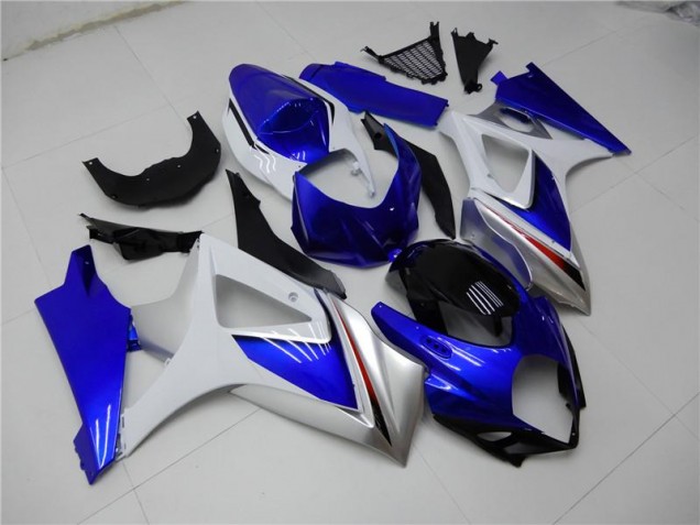 Azul Blanco Kits ABS Carenado Motocicleta Suzuki GSXR 1000 K7 07-08 Azul Blanco Kits ABS Carenado Motocicleta Suzuki GSXR 1000 K7 07-08