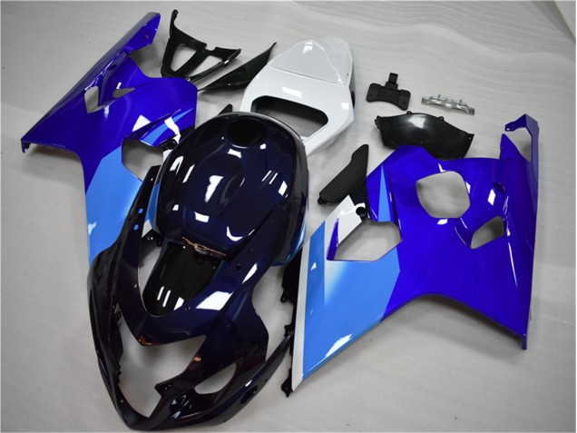 Azul Blanco Kits Completo Carenado Moto ABS Suzuki GSXR 600 / 750 K4 04-05 Azul Blanco Kits Completo Carenado Moto ABS Suzuki GSXR 600 / 750 K4 04-05