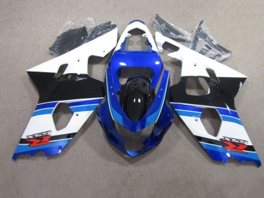 Azul Blanco Kits Completo Carenado Moto ABS Suzuki GSXR 600 K4 04-05