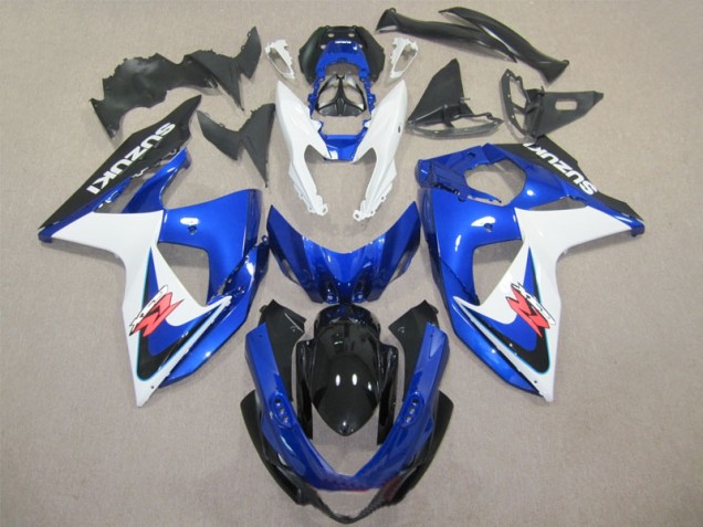 Azul Blanco Kits Completo Carenado Moto Suzuki GSXR 1000 K9 09-16 Azul Blanco Kits Completo Carenado Moto Suzuki GSXR 1000 K9 09-16