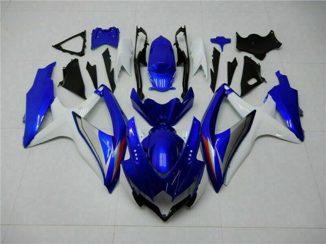 Azul Blanco Kits Completo Carenado Moto Suzuki GSXR 600 / 750 K8 08-10 Azul Blanco Kits Completo Carenado Moto Suzuki GSXR 600 / 750 K8 08-10