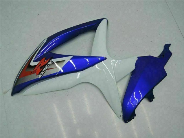 Azul Blanco Moto Plástica Suzuki GSXR 600 / 750 K8 08-10 Azul Blanco Moto Plástica Suzuki GSXR 600 / 750 K8 08-10