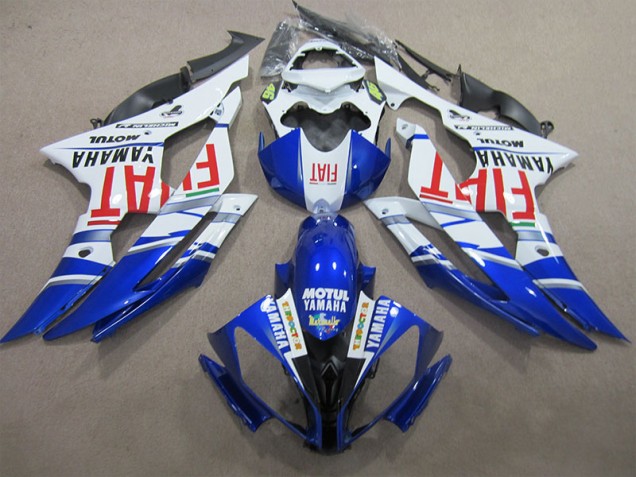 Azul Blanco Motul Rojo Fiat Carenado Moto Yamaha R6 08-16 Azul Blanco Motul Rojo Fiat Carenado Moto Yamaha R6 08-16