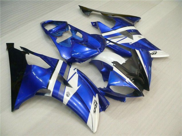 Azul Blanco Negro Carenados Moto Yamaha R6 08-16 Azul Blanco Negro Carenados Moto Yamaha R6 08-16