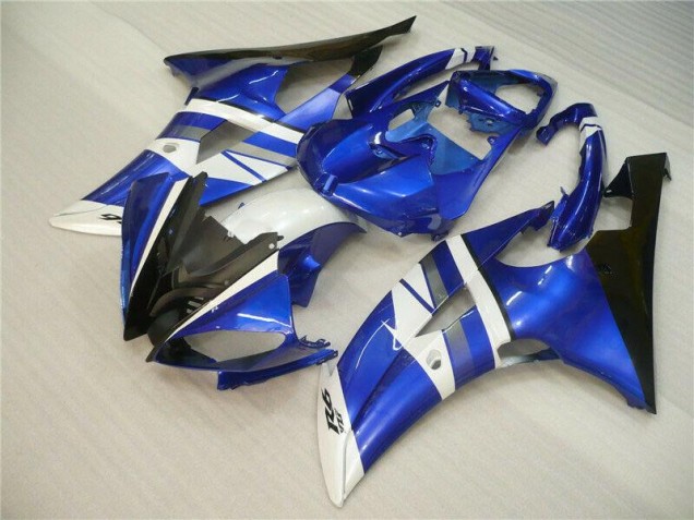 Azul Blanco Negro Carenados Moto Yamaha R6 08-16 Azul Blanco Negro Carenados Moto Yamaha R6 08-16