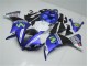 Azul Blanco Negro Kit Carenado Moto Yamaha R1 12-14 Azul Blanco Negro Kit Carenado Moto Yamaha R1 12-14