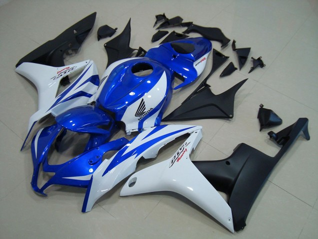 Azul Blanco Negro Mate Carenado Moto Honda CBR 600 RR 07-08 Azul Blanco Negro Mate Carenado Moto Honda CBR 600 RR 07-08