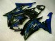 Azul Llama Negro Carenado Moto Yamaha R6 08-16 Azul Llama Negro Carenado Moto Yamaha R6 08-16