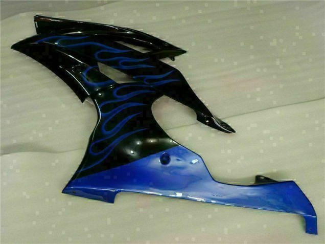 Azul Llama Negro Carenado Moto Yamaha R6 08-16 Azul Llama Negro Carenado Moto Yamaha R6 08-16