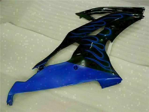 Azul Llama Negro Carenado Moto Yamaha R6 08-16 Azul Llama Negro Carenado Moto Yamaha R6 08-16