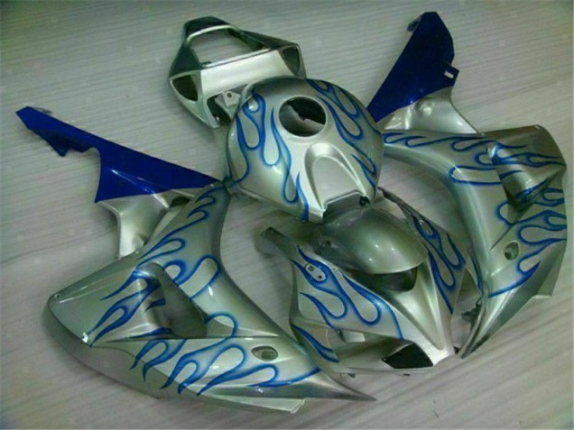 Azul Llama Plata Carenado Moto Honda CBR 1000 RR 06-07 Azul Llama Plata Carenado Moto Honda CBR 1000 RR 06-07