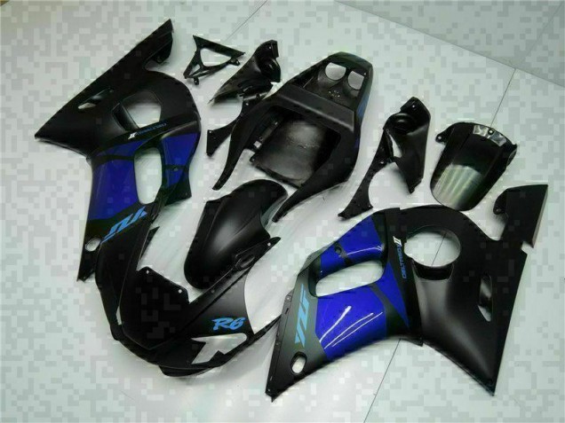 Azul Negro ABS Moto Plástica Yamaha R6 98-02 Azul Negro ABS Moto Plástica Yamaha R6 98-02
