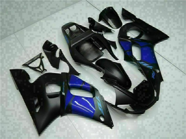 Azul Negro ABS Moto Plástica Yamaha R6 98-02 Azul Negro ABS Moto Plástica Yamaha R6 98-02