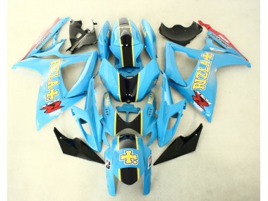 Azul Negro ABS Moto Plástico Suzuki GSXR 600 / 750 K6 06-07