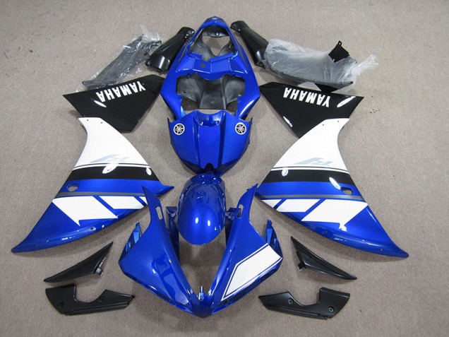 Azul Negro Blanco ABS Moto Plástico Yamaha R1 12-14 Azul Negro Blanco ABS Moto Plástico Yamaha R1 12-14