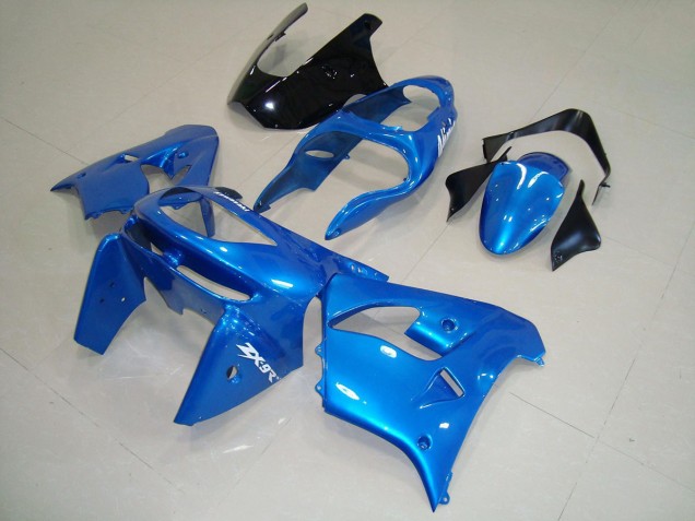 Azul Negro Carenado Moto Kawasaki ZX9R 98-99 Azul Negro Carenado Moto Kawasaki ZX9R 98-99