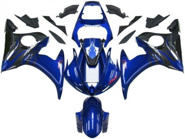 Azul Negro Carenado & Plástico Moto Yamaha R6 03-05