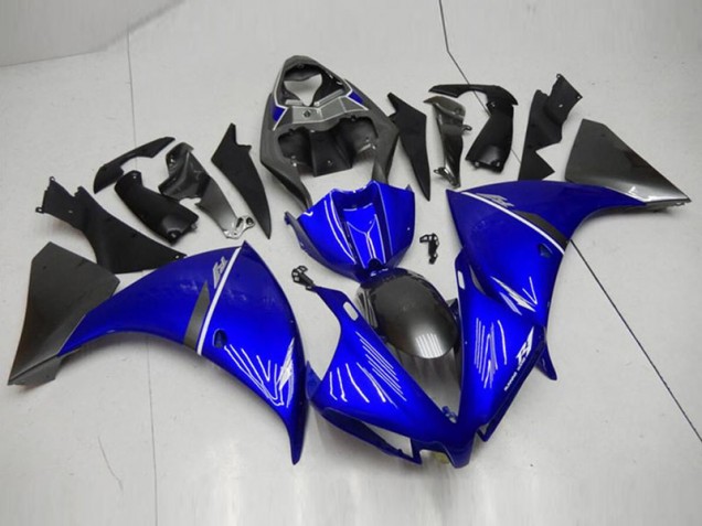 Azul Negro Carenados Moto Yamaha R1 12-14 Azul Negro Carenados Moto Yamaha R1 12-14